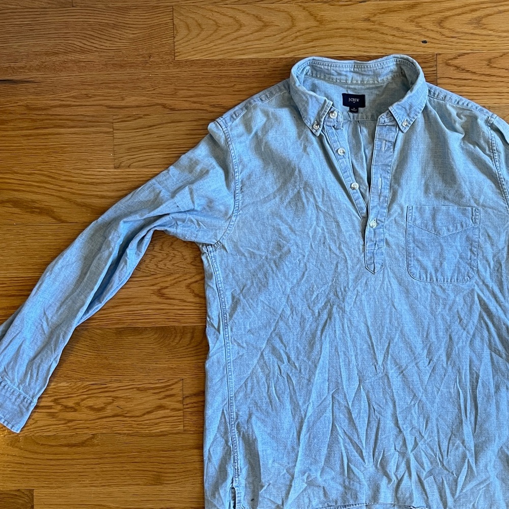Jcrew denim Pop over